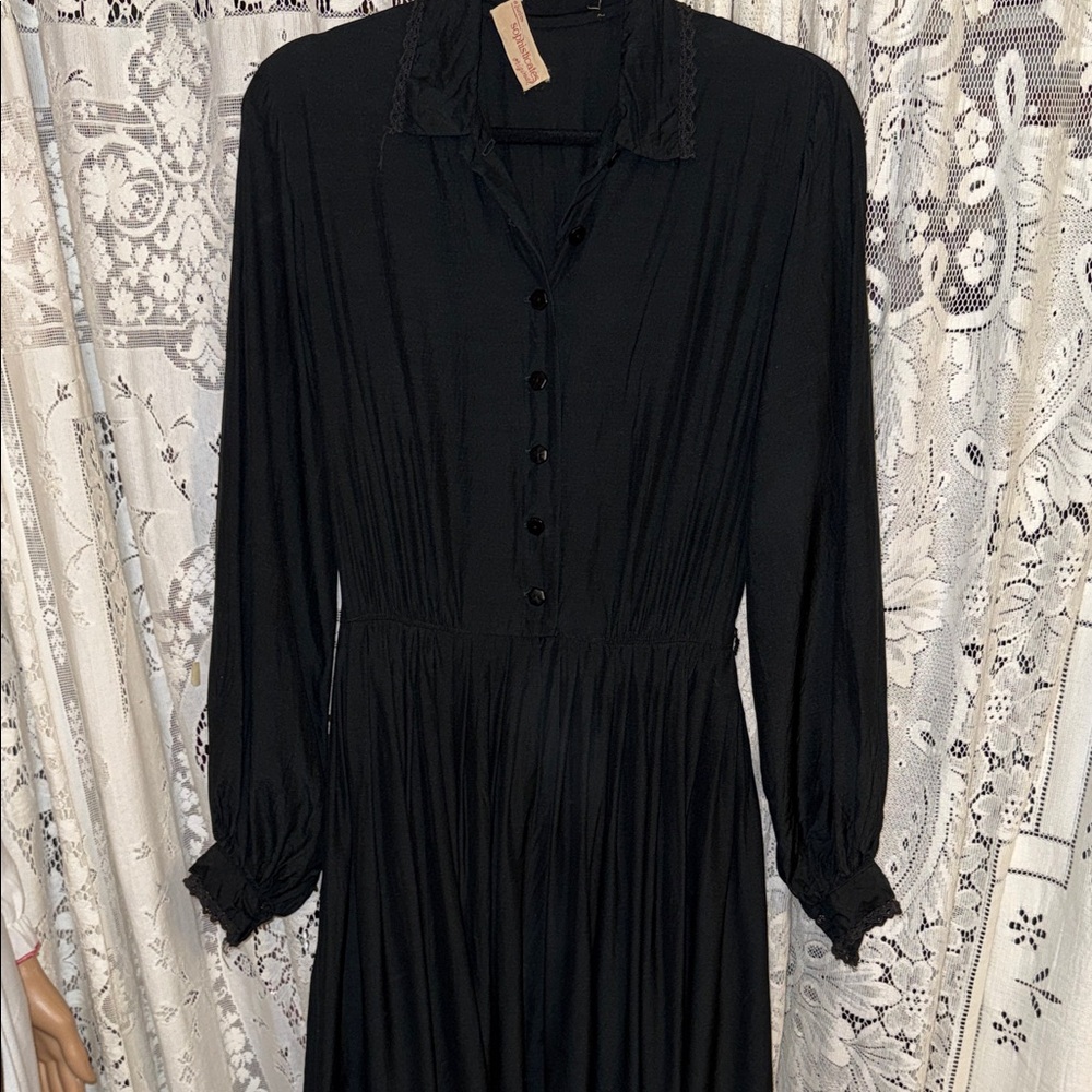 Vintage 60’s black‎ mourning dress